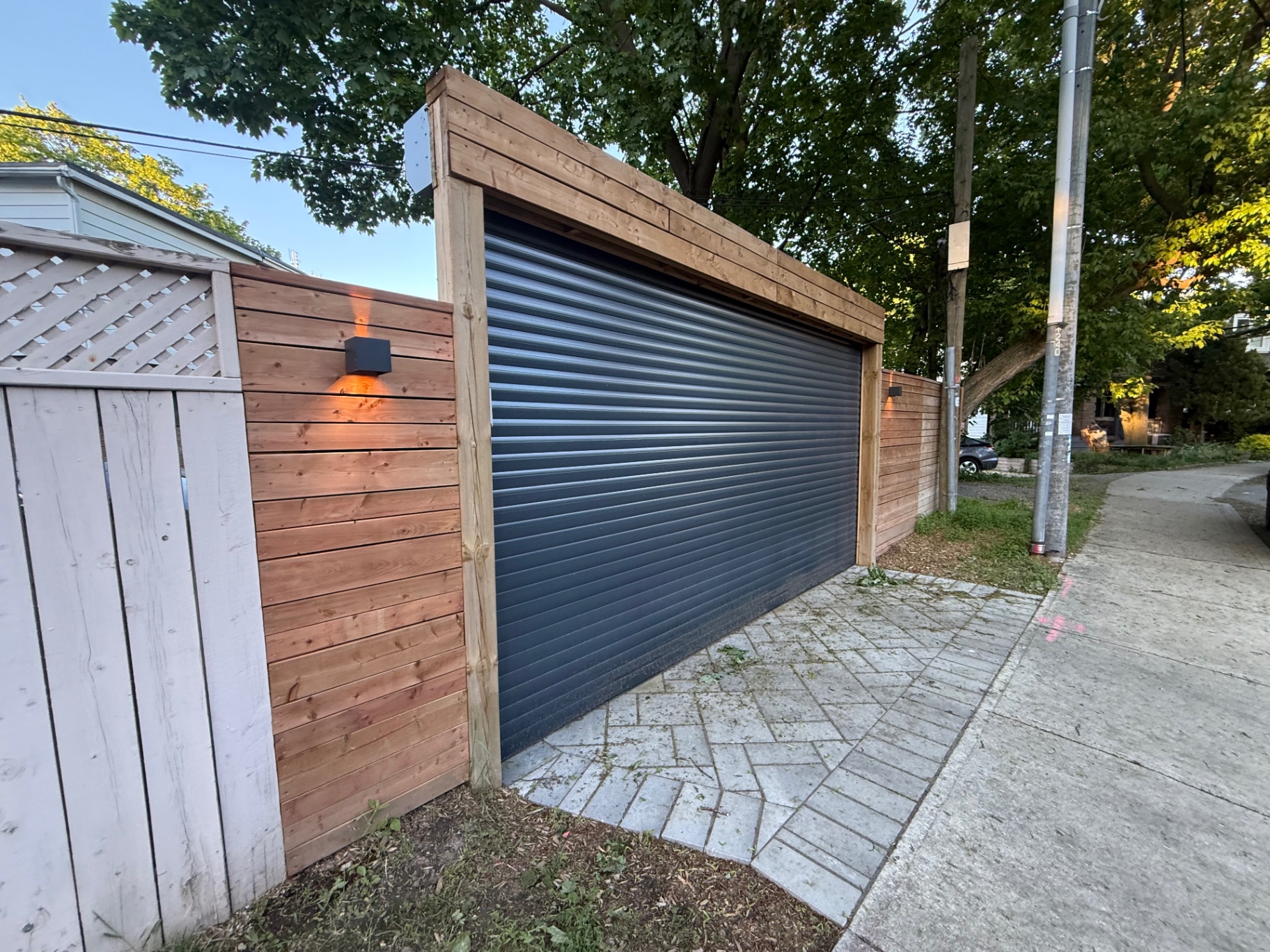 Pressure Treated Garage Enclosure