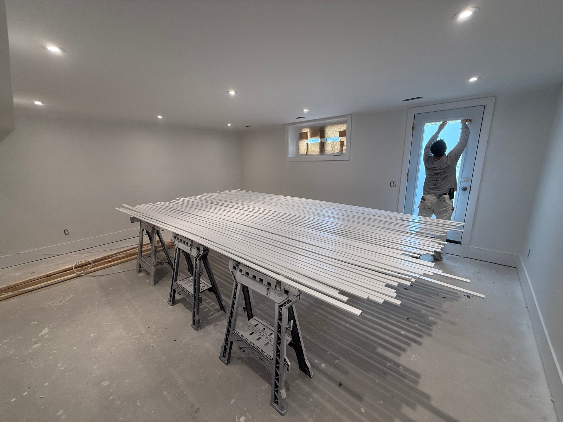 Basement Trim & Paint Prep