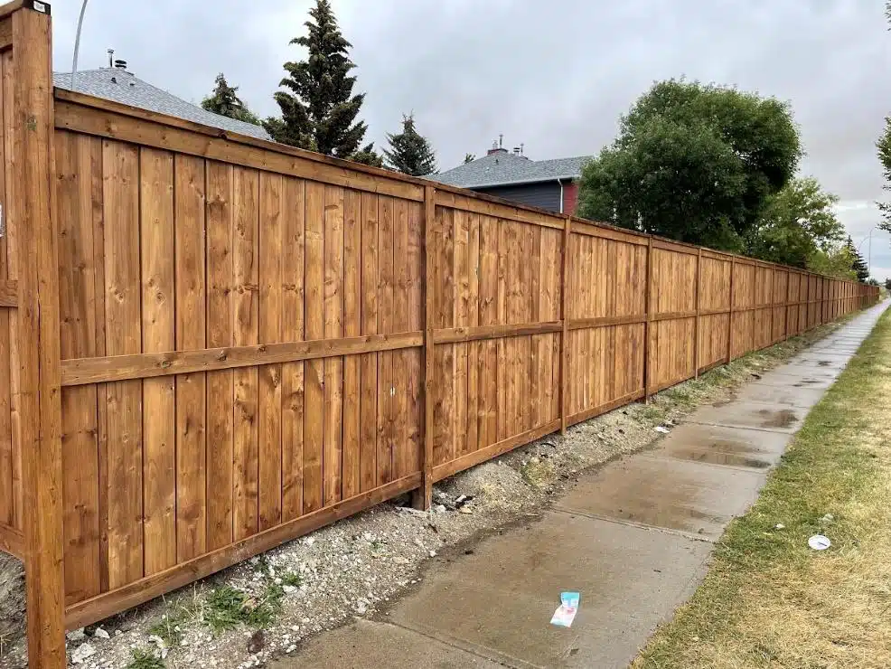 Full-Length Cedar Privacy Fence