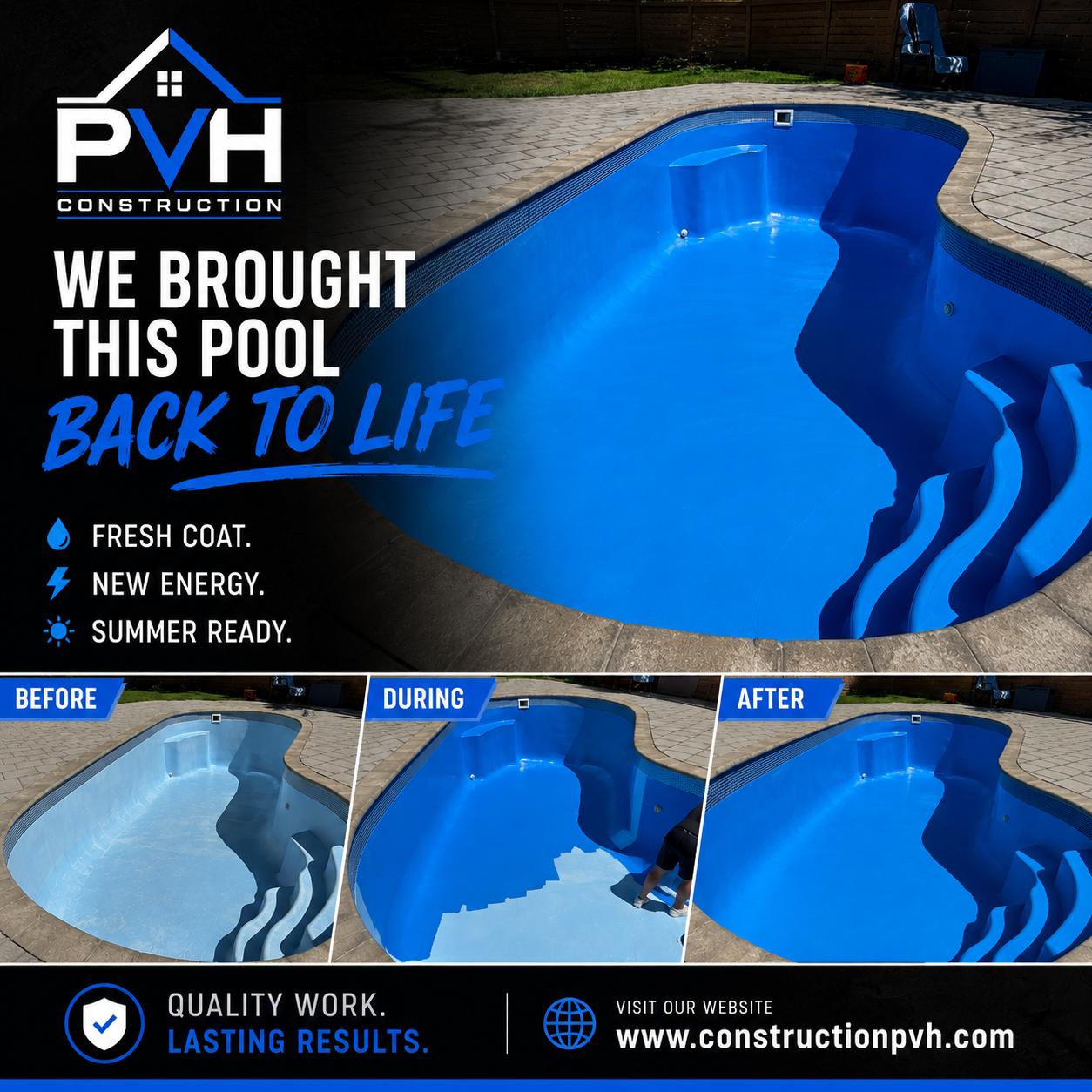 Pool Restoration — Fresh Coat, Summer Ready